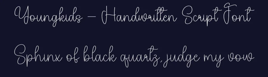 Youngkids – Handwritten Script Font by andikastudio — Script Handwritten Font — thumbnail 2