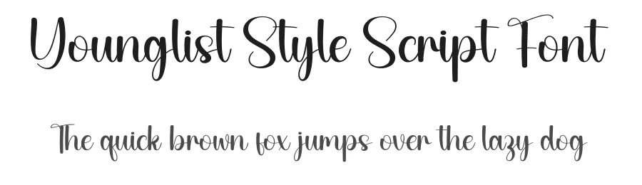Younglist Style Script Font by creativeletter — Script Handwritten Font