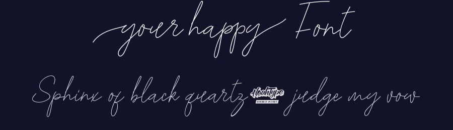 Your Happy Font by noahtype — Script Handwritten Font — thumbnail 2