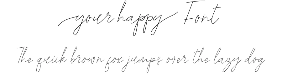 Your Happy Font by noahtype — Script Handwritten Font