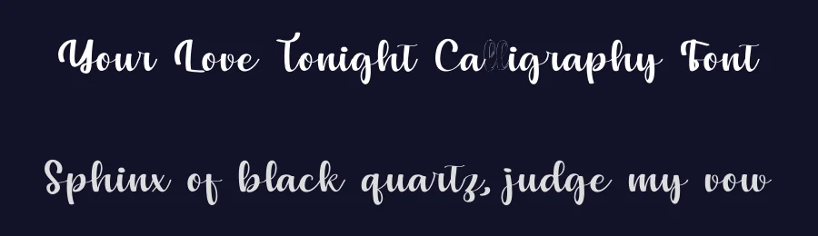Your Love Tonight Calligraphy Font by Nuryanto Dwi — Script Handwritten Font — thumbnail 2