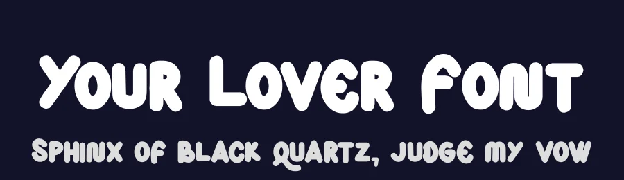 Your Lover Font by lasteypestudio — Display Font — thumbnail 2