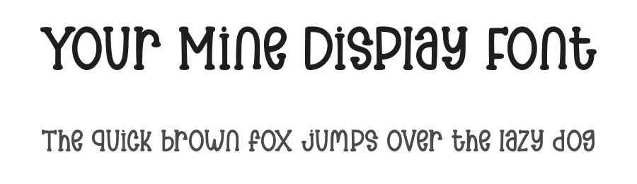 Your Mine Display Font by Craftedtype — Decorative Font