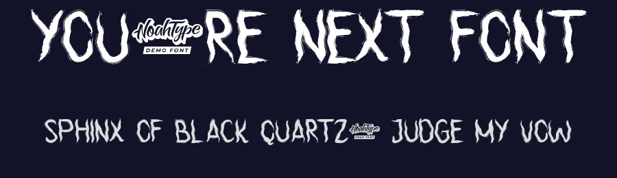 You’re Next Font by noahtype — Display Font — thumbnail 2