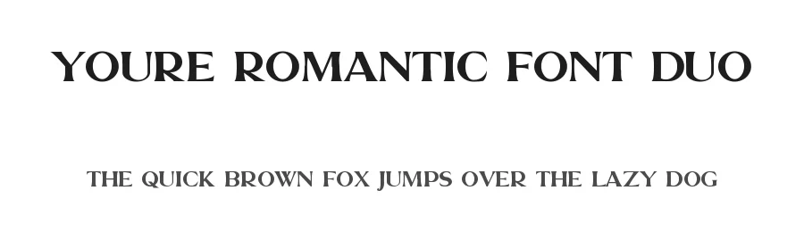 Youre Romantic Font Duo by embuntype — Script Handwritten Font