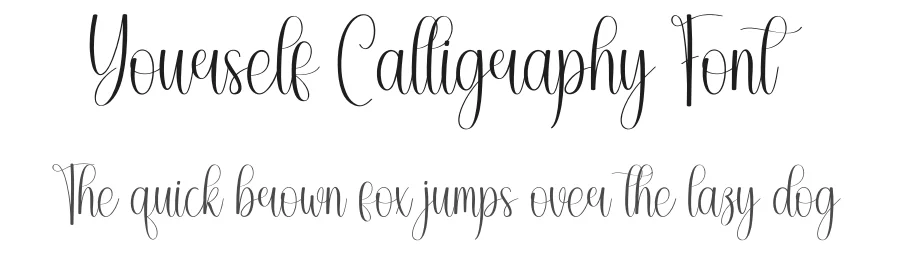 Yourself Calligraphy Font by andikastudio — Script Handwritten Font