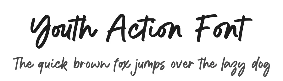 Youth Action Font by Allouse.Studio — Script Handwritten Font