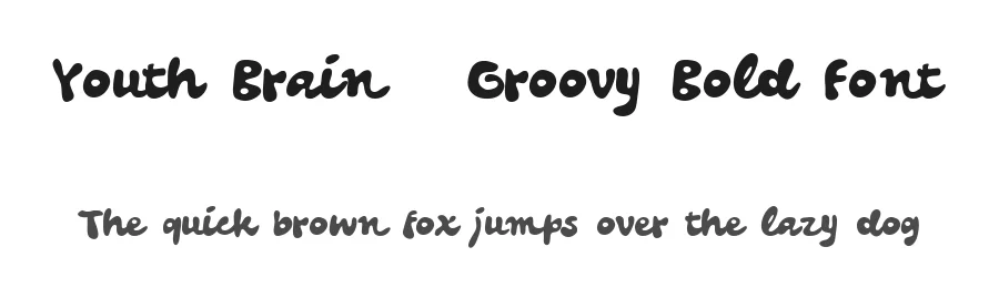 Youth Brain – Groovy Bold Font by Saridezra — Script Handwritten Font