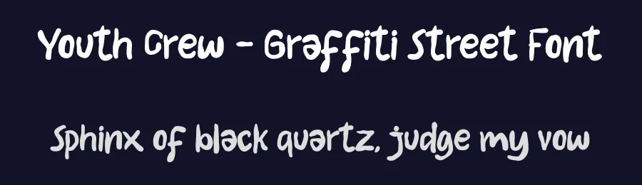 Youth Crew – Graffiti Street Font by Ronny_STD — Display Font — thumbnail 2