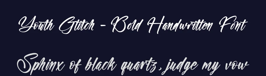 Youth Glitch – Bold Handwritten Font by stylishtype.co — Script Handwritten Font — thumbnail 2