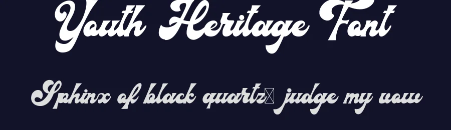 Youth Heritage Font by Asep Rendi — Script Handwritten Font — thumbnail 2