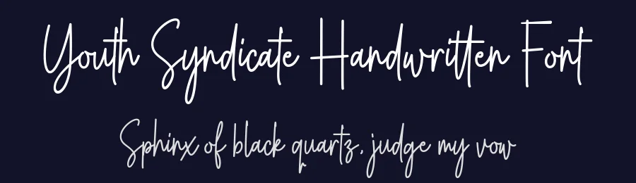 Youth Syndicate Handwritten Font by Heinzel Std. — Script Handwritten Font — thumbnail 2