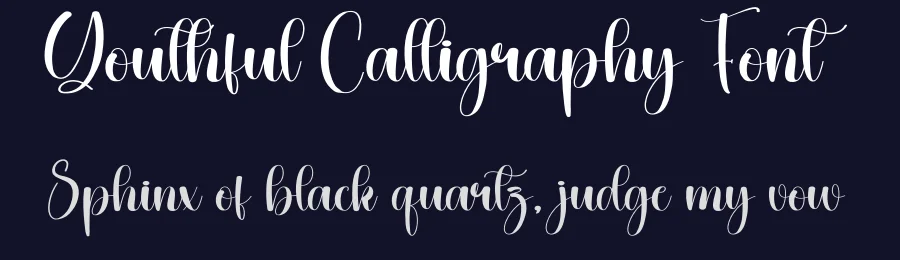 Youthful Calligraphy Font by creativeletter — Script Handwritten Font — thumbnail 2