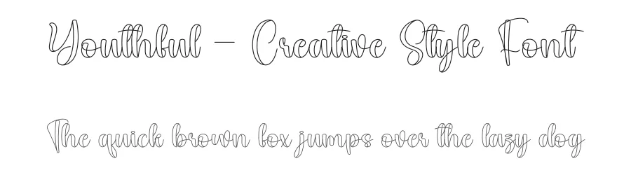 Youthful – Creative Style Font by andikastudio — Script Handwritten Font