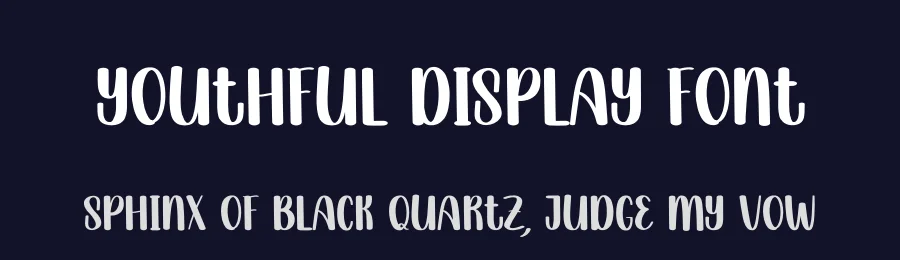 Youthful Display Font by creativeletter — Display Font — thumbnail 2