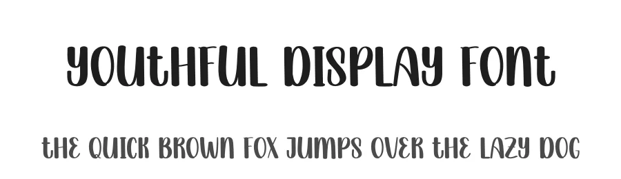 Youthful Display Font by creativeletter — Display Font