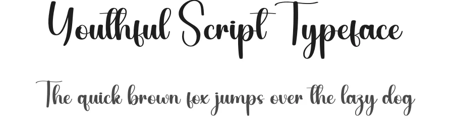 Youthful Script Typeface by andikastudio — Script Handwritten Font