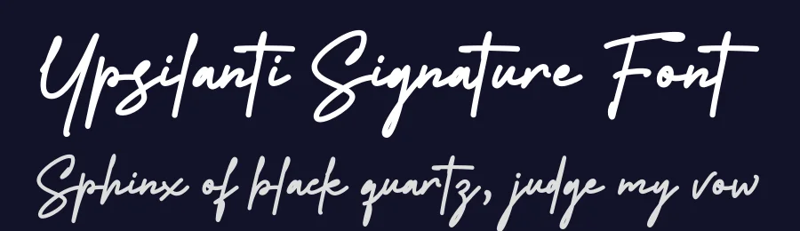 Ypsilanti Signature Font by grezlinestudio — Decorative Font — thumbnail 2