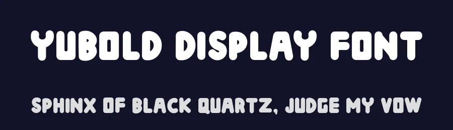 Yubold Display Font by Bayuktx — Display Font — thumbnail 2