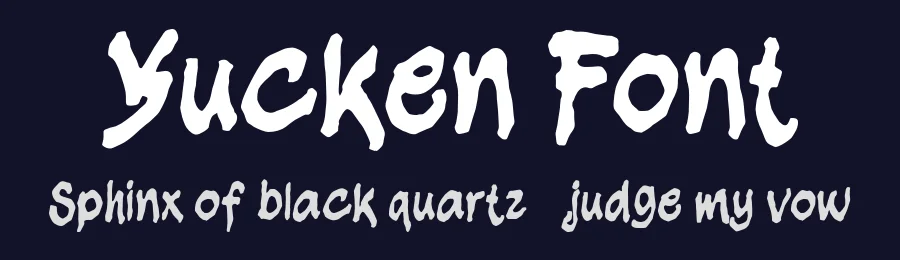 Yucken Font by enxyclo — Display Font — thumbnail 2