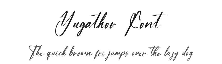 Yugathor Font by letterenastudios — Script Handwritten Font