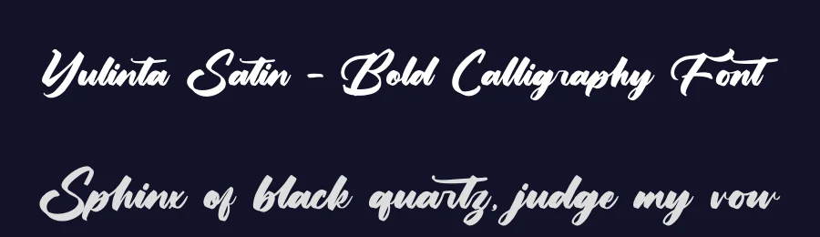 Yulinta Satin – Bold Calligraphy Font by letterenastudios — Script Handwritten Font — thumbnail 2