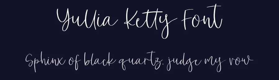 Yullia Ketty Font by metafontsy — Script Handwritten Font — thumbnail 2