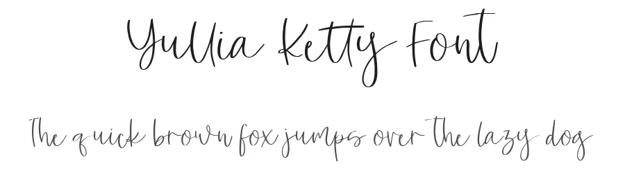 Yullia Ketty Font by metafontsy — Script Handwritten Font