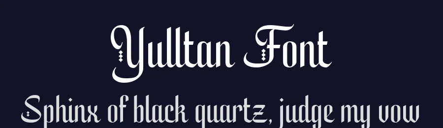 Yulltan Font by alit design — Blackletter Font — thumbnail 2
