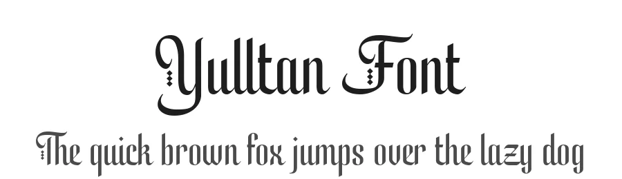 Yulltan Font by alit design — Blackletter Font