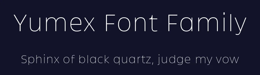 Yumex Font Family by DualType — Sans Serif Font — thumbnail 2