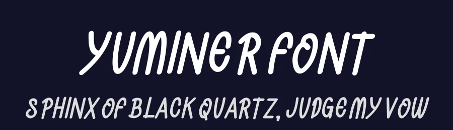 Yuminer Font by futuristypestudio — Display Font — thumbnail 2