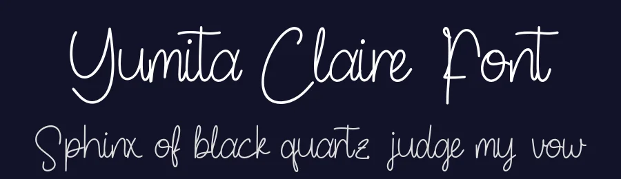 Yumita Claire Font by Creatifontstudios — Script Handwritten Font — thumbnail 2