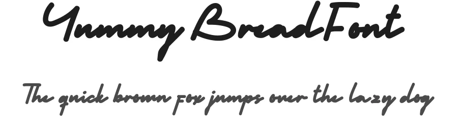 Yummy Bread Font by CalligraphyFonts.net — Script Handwritten Font