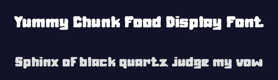 Yummy Chunk Food Display Font by PutraCetol Studio — Display Font — thumbnail 2