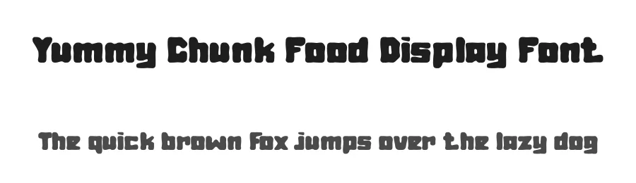 Yummy Chunk Food Display Font by PutraCetol Studio — Display Font