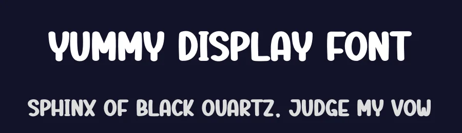 Yummy Display Font by Berkah Shop — Display Font — thumbnail 2