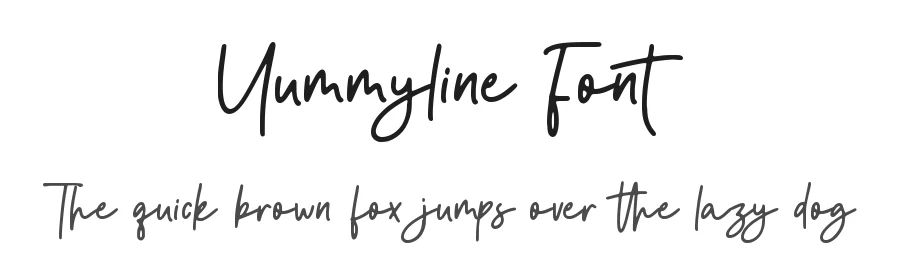 Yummyline Font by qwrtype — Script Handwritten Font