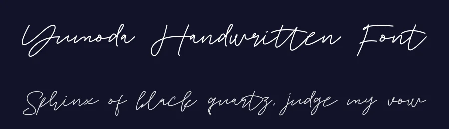 Yumoda Handwritten Font by jadatype — Script Handwritten Font — thumbnail 2