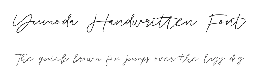 Yumoda Handwritten Font by jadatype — Script Handwritten Font