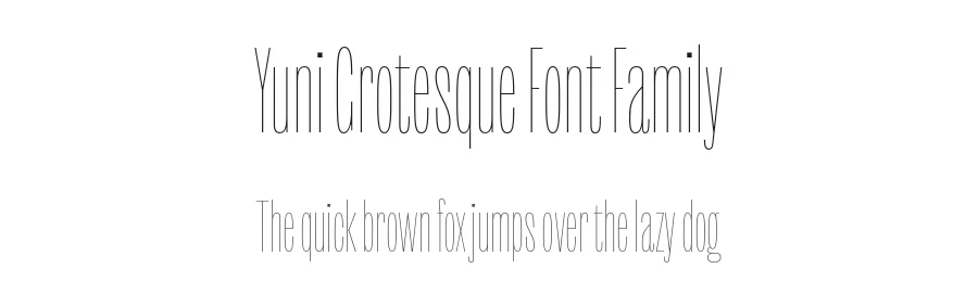 Yuni Grotesque Font Family by Philipp Neumeyer — Sans Serif Font