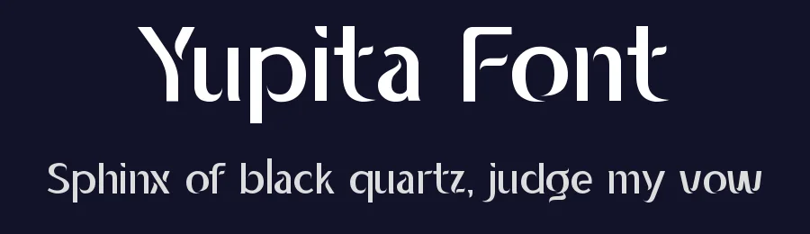 Yupita Font by jetsmax — Display Font — thumbnail 2