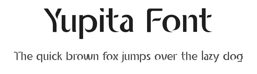 Yupita Font by jetsmax — Display Font
