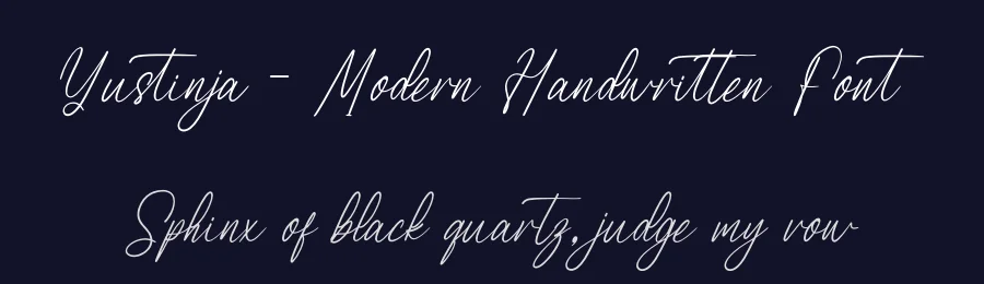 Yustinja – Modern Handwritten Font by letterenastudios — Script Handwritten Font — thumbnail 2