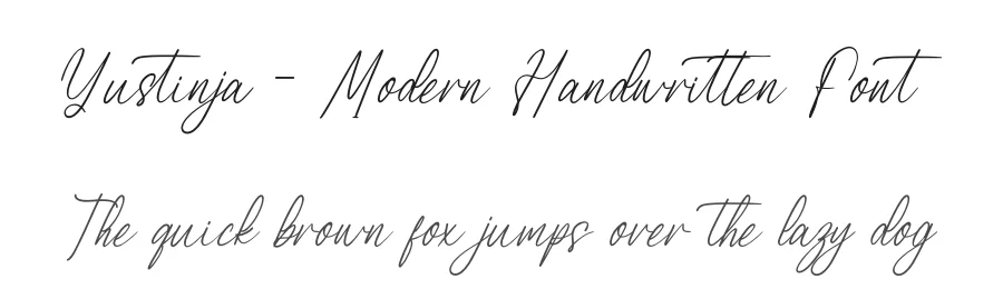 Yustinja – Modern Handwritten Font by letterenastudios — Script Handwritten Font