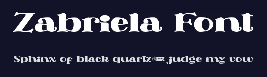Zabriela Font by nihstudio — Display Font — thumbnail 2