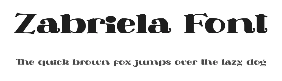 Zabriela Font by nihstudio — Display Font