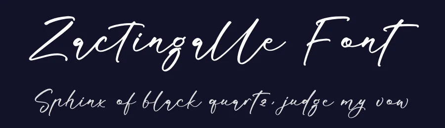 Zactingalle Font by letterfabric — Script Handwritten Font — thumbnail 2
