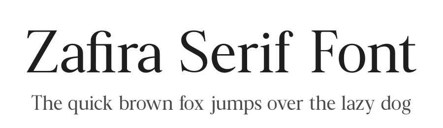 Zafira Serif Font by Zafiratype — Serif Font