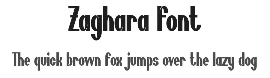 Zaghara Font by Maiko Hatta — Display Font